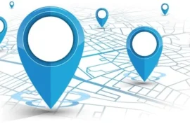 gpsnavigator-pin-blue-color-mock-260nw-569761816